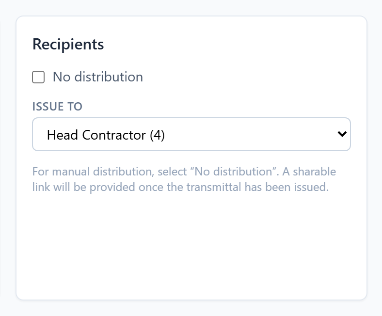 Choosing recipients